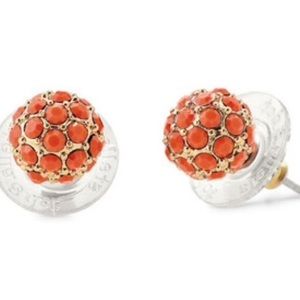 Stella&Dot coral pave studs